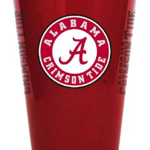 Alabama Crimson Tide Glass 20oz Pint Plastic Insulated CO