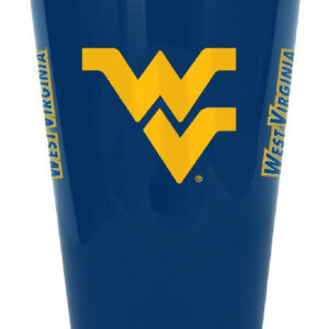 West Virginia Mountaineers Glass 20oz Pint Plastic Insulated CO