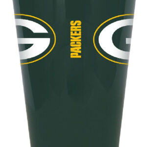 Green Bay Packers Glass 20oz Pint Plastic Insulated CO