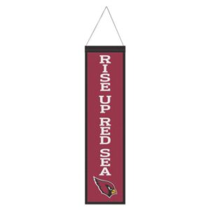 Arizona Cardinals Banner Wool 8x32 Heritage Slogan Design