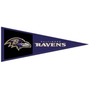 Baltimore Ravens Pennant Wool 13x32