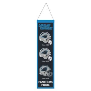 Carolina Panthers Banner Wool 8x32 Heritage Evolution Design