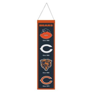 Chicago Bears Banner Wool 8x32 Heritage Evolution Design