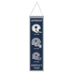 Dallas Cowboys Banner Wool 8x32 Heritage Evolution Design