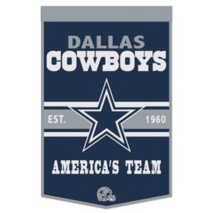 Dallas Cowboys Banner Wool 24x38 Dynasty Slogan Design