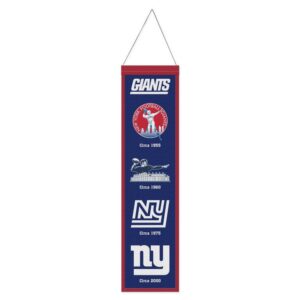 New York Giants Banner Wool 8x32 Heritage Evolution Design