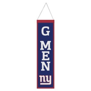 New York Giants Banner Wool 8x32 Heritage Slogan Design