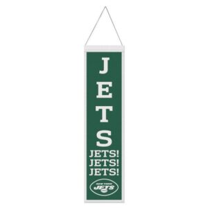 New York Jets Banner Wool 8x32 Heritage Slogan Design