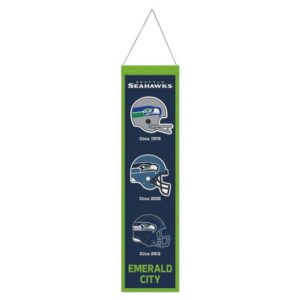 Seattle Seahawks Banner Wool 8x32 Heritage Evolution Design