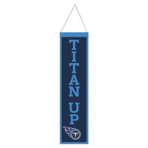 Tennessee Titans Banner Wool 8x32 Heritage Slogan Design