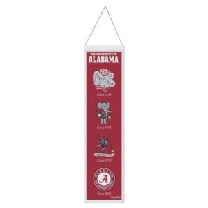 Alabama Crimson Tide Banner Wool 8x32 Heritage Evolution Design