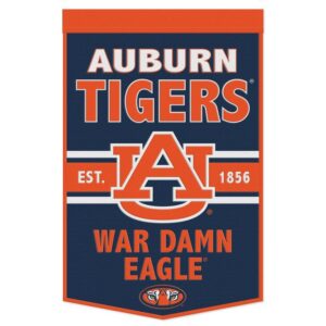 Auburn Tigers Banner Wool 24x38 Dynasty Slogan Design