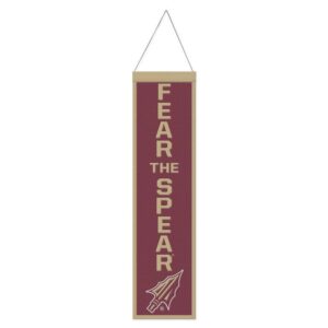 Florida State Seminoles Banner Wool 8x32 Heritage Slogan Design