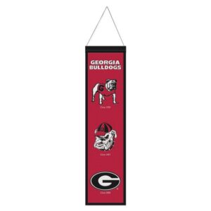 Georgia Bulldogs Banner Wool 8x32 Heritage Evolution Design