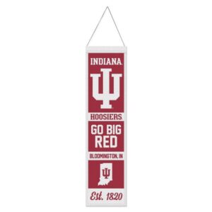 Indiana Hoosiers Banner Wool 8x32 Heritage Evolution Design