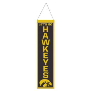 Iowa Hawkeyes Banner Wool 8x32 Heritage Slogan Design