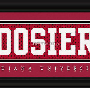 Indiana Hoosiers Stitched Uniform Slogan Print - Hoosiers