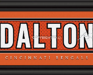 Cincinnati Bengals Andy Dalton Print - Signature 8"x24"