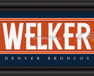 Denver Broncos Print 8x24 Signature Style Wes Welker