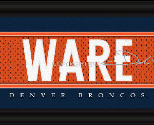 Denver Broncos DeMarcus Ware Print - Signature 8"x24"
