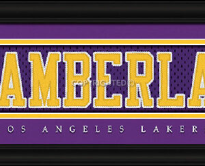 Los Angeles Lakers Wilt Chamberlain Print - Signature 8"x24"