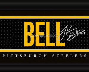 Pittsburgh Steelers Le'Veon Bell Print - Signature 8"x24"