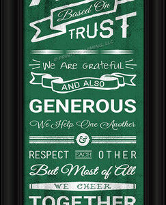 Colorado State Rams Family Cheer Print 8"x24"