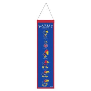 Kansas Jayhawks Banner Wool 8x32 Heritage Evolution Design