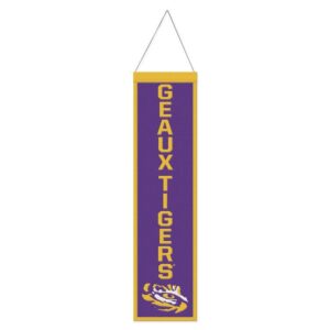 LSU Tigers Banner Wool 8x32 Heritage Slogan Design