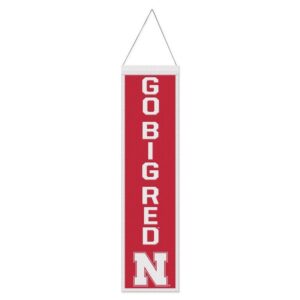 Nebraska Cornhuskers Banner Wool 8x32 Heritage Slogan Design