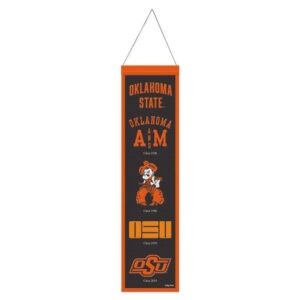 Oklahoma State Cowboys Banner Wool 8x32 Heritage Evolution Design