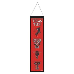 Texas Tech Red Raiders Banner Wool 8x32 Heritage Evolution Design
