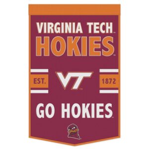 Virginia Tech Hokies Banner Wool 24x38 Dynasty Slogan Design