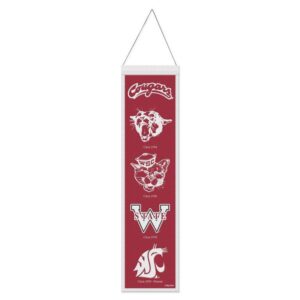 Washington State Cougars Banner Wool 8x32 Heritage Evolution Design