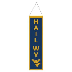 West Virginia Mountaineers Banner Wool 8x32 Heritage Slogan Design