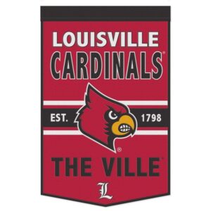Louisville Cardinals Banner Wool 24x38 Dynasty Slogan Design