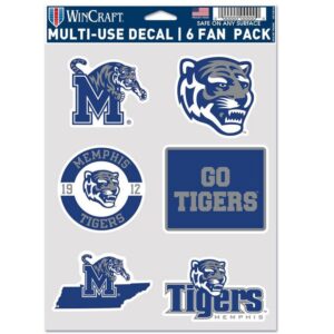 Memphis Tigers Decal Multi Use Fan 6 Pack