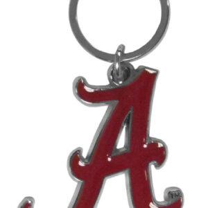 Alabama Crimson Tide Chrome Logo Cut Keychain