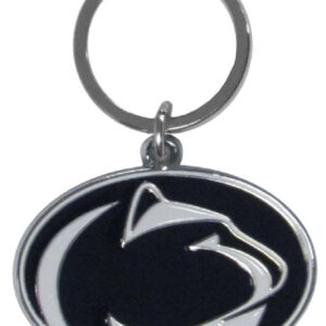 Penn State Nittany Lions Chrome Logo Cut Keychain