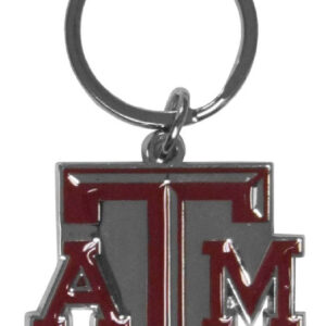 Texas A&M Aggies Chrome Logo Cut Keychain
