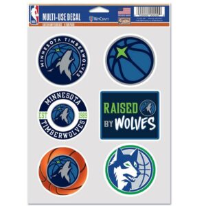 Minnesota Timberwolves Decal Multi Use Fan 6 Pack