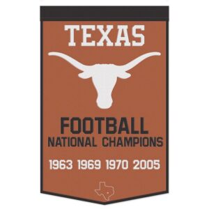 Texas Longhorns Banner Wool 24x38 Dynasty Champ Design Football