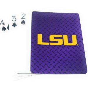 LSU Tigers Playing Cards Diamond Plate
