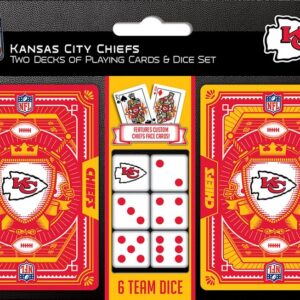 Kansas City Chiefs Playing Cards and Dice Set