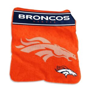 Denver Broncos Blanket 60x80 Raschel Throw