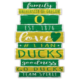 Oregon Ducks Sign 11x17 Wood Family Word