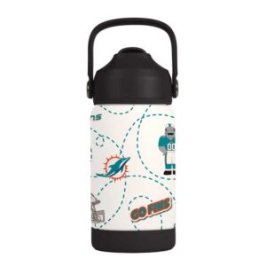 Miami Dolphins Kids Bottle 12oz Stainless Steel Mascot