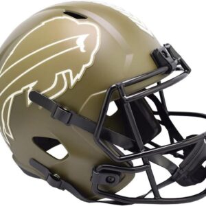 Buffalo Bills Helmet Riddell Replica Full Size Speed Style Salute To Service 2022