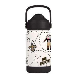 New Orleans Saints Kids Bottle 12oz Stainless Steel Mascot