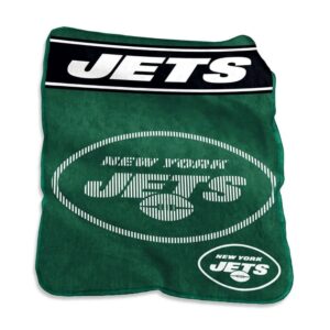 New York Jets Blanket 60x80 Raschel Throw